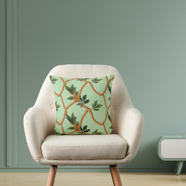 Natuur Rustic leaf Rope Accent Kussen