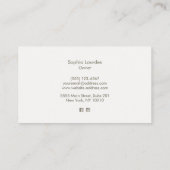 Natuur Rustisch geregenereerd hout Visitekaartje (Achterkant)