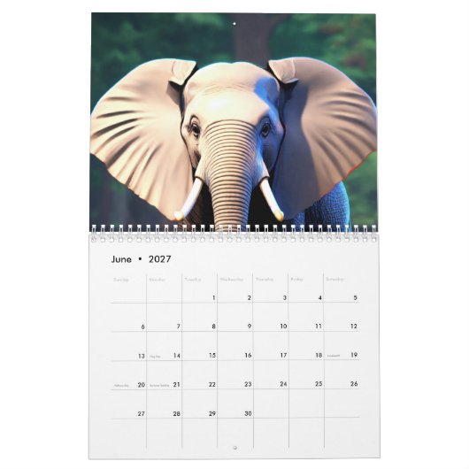 natuur’s Bliss: een jaar in Afbeelding Kalender (Jun 2027)