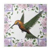 Natuur’s Elegance: Hummingbird Flight Tegeltje (Voorkant)