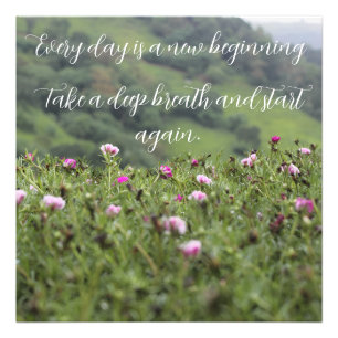 Natuur’s inspiratie Motivatie gewoonte Foto Afdruk