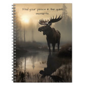 Natuur’s Majesty: Moose tijdens het Daybreak Notit Notitieboek (Voorkant)