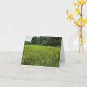 Natuur’s Touch – Lege begroeting en bedankkaart Kaart (Gele Bloem)