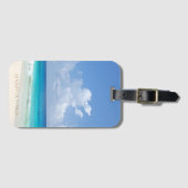 Natuur Saacape Waves Waterverf Sky Clouds Bagagelabel (Voorkant (horizontaal))