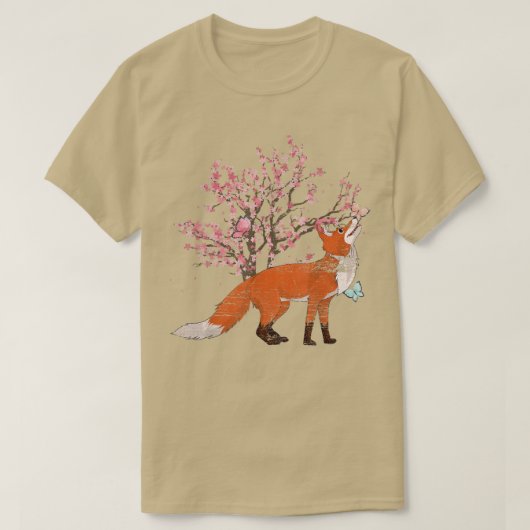 Natuur Sakura Cherry Blossom Forest Dierenvriend F T-shirt (Design voorkant)