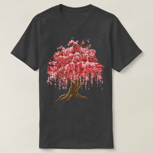 Natuur Sakura Japans Cherry Blossom Tree T-shirt (Design voorkant)