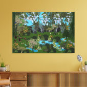 Natuur Scene Canvas afdrukken (Insitu (Woonkamer))