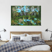 Natuur Scene Canvas afdrukken (Insitu (Slaapkamer))