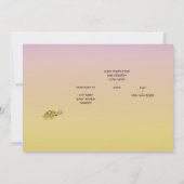 Natuur Scene (eenden, gator, schildpad) Baby showe Kaart (Achterkant)