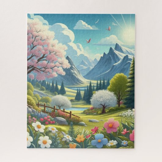 Natuur Scene En Landschap Legpuzzel (Verticaal)