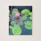 Natuur Scene - Kikker en Lily Pads Legpuzzel (Verticaal)