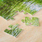 Natuur scène met boot en reflectie, Nederland Legpuzzel (Zijkant)