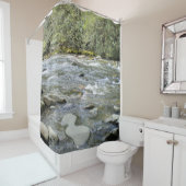 Natuur Scene Mountain Stream Douchegordijn (In situ)