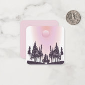 Natuur scène notitiekaart notitiekaartje (Voorkant / Achterkant in situ)