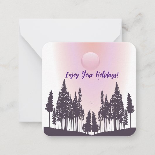 Natuur scène notitiekaart notitiekaartje (Voorkant)