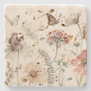 natuur scene stenen onderzetter