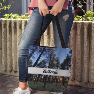 Natuur Scene Sunset Kaibab Forest Personalize Tote Bag