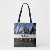 Natuur Scene Sunset Kaibab Forest Personalize Tote Bag (Voorkant)