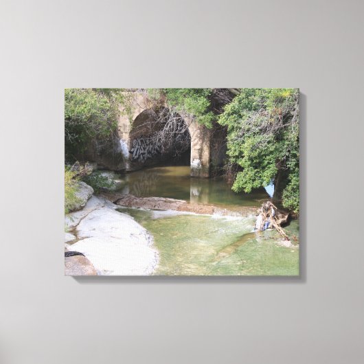 Natuur Scène van Watershed Canvas Afdruk (Voorkant)