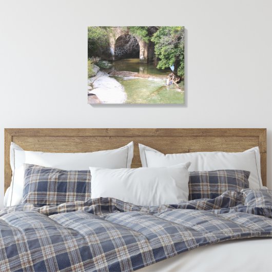 Natuur Scène van Watershed Canvas Afdruk (Insitu (Slaapkamer))