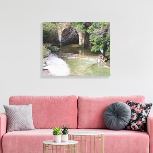 Natuur Scène van Watershed Canvas Afdruk (Insitu (Woonkamer))