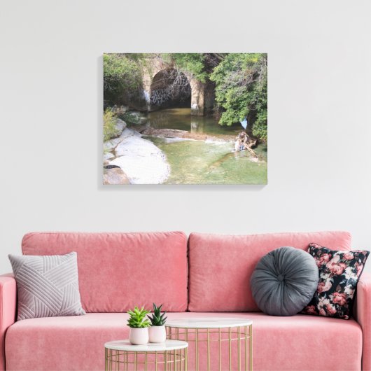 Natuur Scène van Watershed Canvas Afdruk (Insitu (Woonkamer))