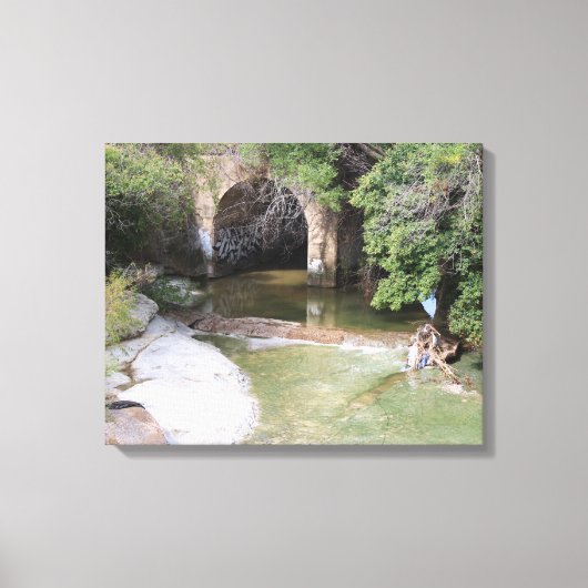 Natuur Scène van Watershed Canvas Afdruk (Voorkant)