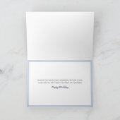 Natuur Scene Waterverf Birthday Greetings Kaart (Binnen)