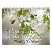 Natuur Scenes Midwest Garden Landscape Maandelijks Kalender (Hoes)