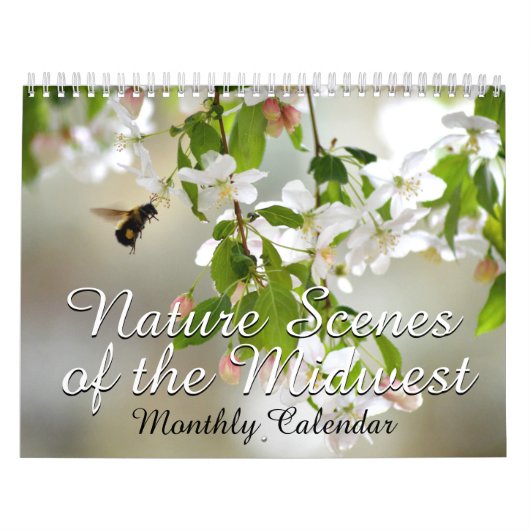Natuur Scenes Midwest Garden Landscape Maandelijks Kalender (Hoes)