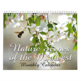 Natuur Scenes Midwest Garden Landscape Maandelijks Kalender