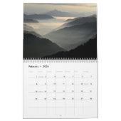 Natuur Scènes van de bergen 12 maanden Muur Kalender (Feb 2026)