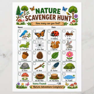 Natuur Schatzoekactiviteit voor Kinderen