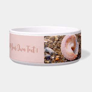 NATUUR SCHELP STONY PEBBLE FOTO AFBEELDING ROZE TE VOERBAKJE