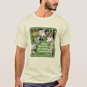 Natuur schiet niet Inspirerend Citaat op T-shirt (Voorkant)