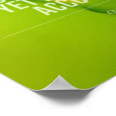 Natuur schiet niet op | Inspirerend prijsopgave Poster (Hoek)