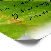 Natuur schiet niet op Poster (Hoek)