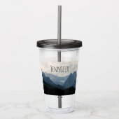 Natuur schilderachtig alpiene bergen Foto Acryl Drinkbeker