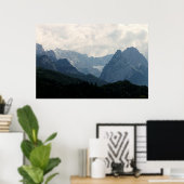 Natuur schilderachtig alpiene bergen Foto Poster (Thuiskantoor)