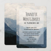 Natuur schilderachtig alpiene bergen kaart (Voorkant / Achterkant)