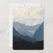 Natuur schilderachtig alpiene bergen kaart (Achterkant)