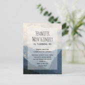 Natuur schilderachtig alpiene bergen uitnodiging briefkaart (Staand voorkant)