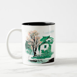 Natuur Schildersdorp Tweekleurige Koffiemok