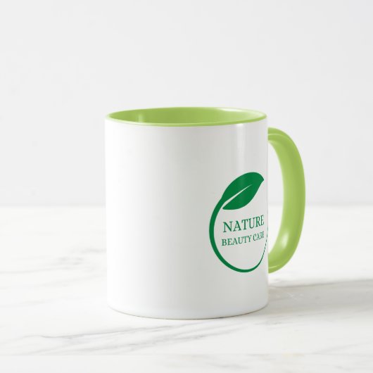 Natuur schoonheidsverzorging mok (Voorkant rechts)