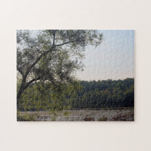 Natuur Serene Marsh en Boom Legpuzzel