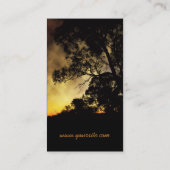 Natuur Silhouette Dusk Visitekaartje (Achterkant)