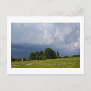 Natuur Sky Landscape Rural Scenery Village Belarus Briefkaart