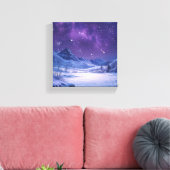 Natuur slaapliedje onder de sterren canvas afdruk (Insitu (Woonkamer))