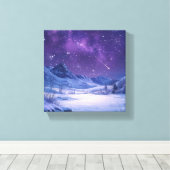 Natuur slaapliedje onder de sterren canvas afdruk (Insitu (Houten vloer))