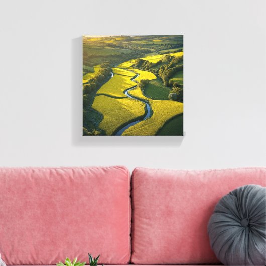 Natuur slaapliedje onder de zon canvas afdruk (Insitu (Woonkamer))